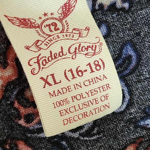 Vintage Lace Up XL Boho Top - Picture 3 of 5